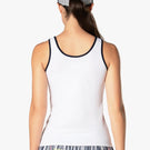 Lucky in Love Women's Electric Toile Love Game Tank - White