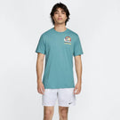 Nike Men's Court Dri-Fit Tee - Denim Turquoise