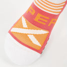 Thorlo Experia UltraLight Padded Ankle Socks - White/Coral