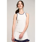 Lija Women's Holiday Spice Tank - White/Eggplant