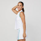 Sofibella Women's On the Dot Racerback Polo - White/Air