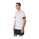 Asics Men's Court Short Sleeve - Brilliant White/Navy