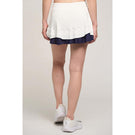 Lija Women's Holiday '24 Distract 13" Skort - White/Eggplant