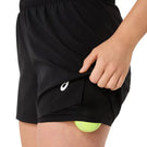 Asics Women's 2 in 1 Court Short - Performance Black