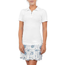 Sofibella Women's UV Colors Micro Pique Polo - White