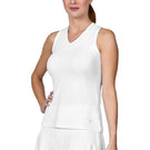 Sofibella Women's Center Line Full Back Tank - White