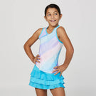 Sofibella Girls Watercolor Tank - Blue/Watercolour