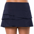 Lucky in Love Women's Essentials Scallop 12.5" Skort - Midnight