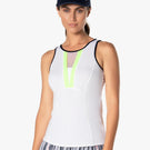 Lucky in Love Women's Electric Toile Love Game Tank - White