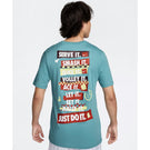 Nike Men's Court Dri-Fit Tee - Denim Turquoise