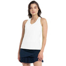 Lucky in Love Women's Essentials V-Neck Tank - White