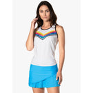 Lucky In Love Women's Off Tropic Tie Back Tank - White