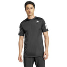 adidas Men's Club 3 Stripe Tee - Black