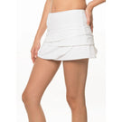 Lucky in Love Women's Essentials Scallop 12.5" Skort - White