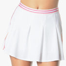 Lucky in Love Women's Shockin' Classics High Waist Stripe Skort - White