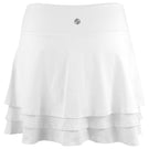 Lija Women's Be Your Best Down the Line 14" Skort - White/Navy