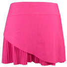 Lucky In Love Women's Essentials Long Swift Pleated Skirt - Shocking Pink