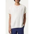 Fila Men's Casa Baseline Cable Knit Vest - White