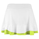 Lija Women's Time To Shine Distract 13" Skort - White/Chartreuse