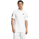 adidas Men's Club 3 Stripe Tennis Polo - White