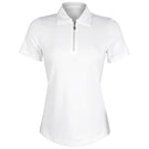 Sofibella Women's UV Colors Micro Pique Polo - White