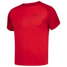 Babolat Men's Play Crew Neck Tee - Tomato Red