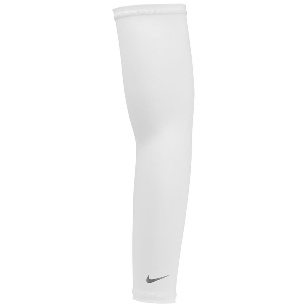 Nike UV DriFit Lightweight 2.0 Sleeves - White/Silver