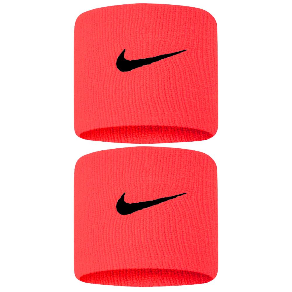 Nike Swoosh Premier DriFit Wristbands - Hot Punch/Black