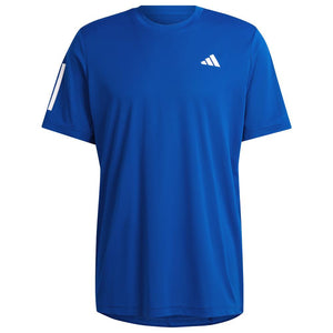 adidas Men's Club 3 Stripe Tee - Collegiate Royal