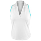 Sofibella Women's On the Dot Racerback Polo - White/Air