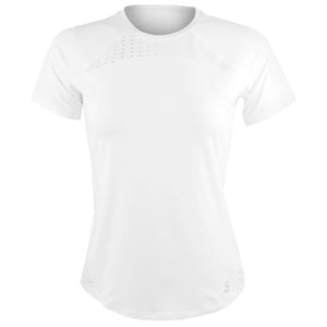 Sofibella Women's Baseline Short Sleeve - White