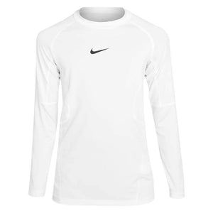 Nike Boys Pro Longsleeve Top - White