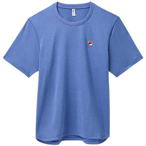 Fila Men's Essentials Scallop Hem Heather Crew - Dazzling Blue Heather