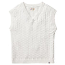 Fila Men's Casa Baseline Cable Knit Vest - White