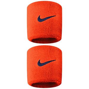 Nike Swoosh DriFit Wristbands - Team Orange/College Navy