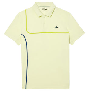 Lacoste Men's Ultra Dry Pique Tennis Polo - Pollen Yellow