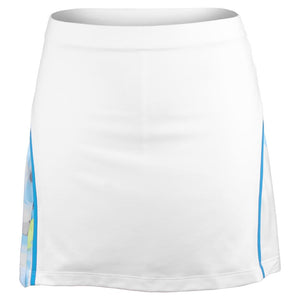 Sofibella Women's New Wave 14" High-Waist Skort - White/Flower