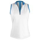 Sofibella Women's New Wave Sleeveless Top - White/Blue