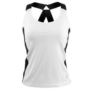 Sofibella Women's Monochrome Tank - White/Black