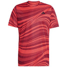 adidas Men's Club Graphic Tee - Semi Lucid Red