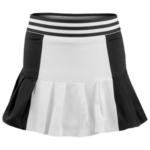 Sofibella Women's Monochrome 14" High Waist Skirt - White/Black